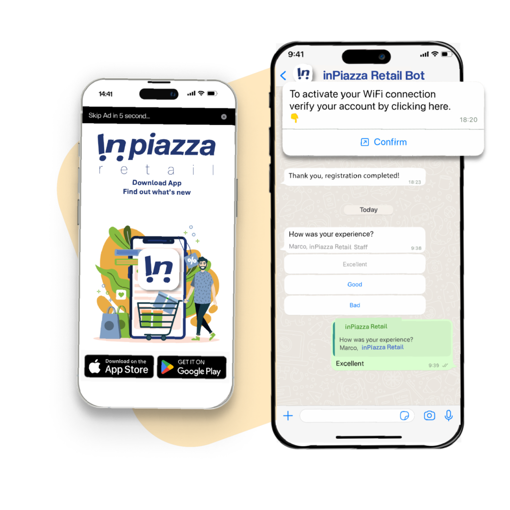 Mobile WiFi marketing chat on whatsapp