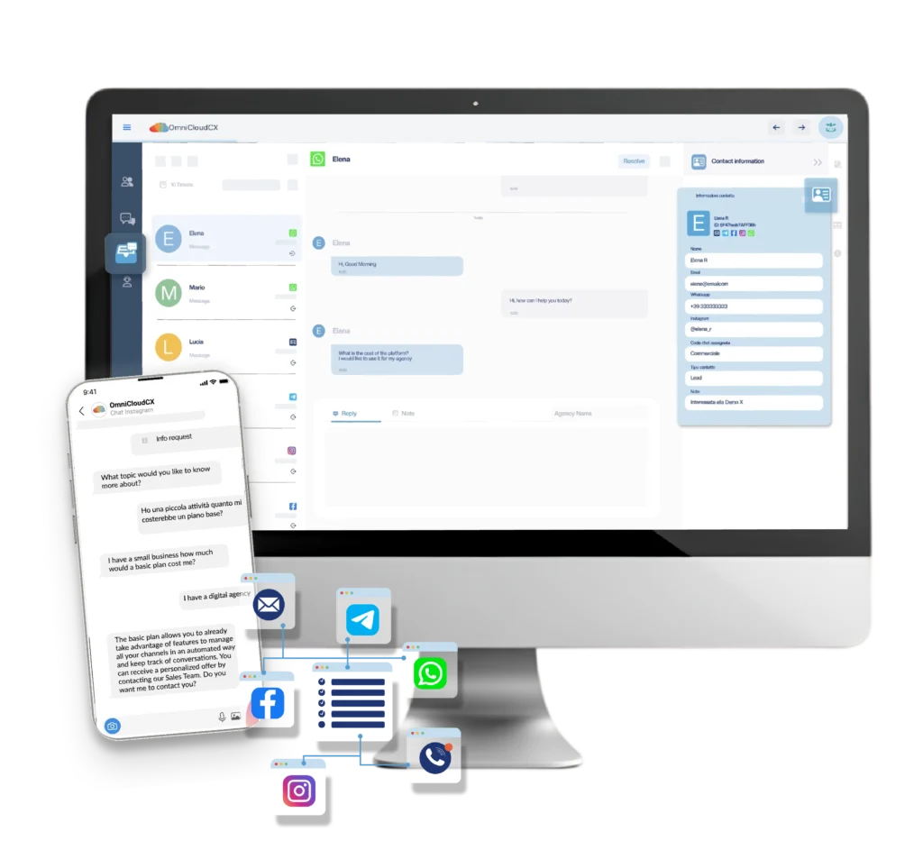 OmniCloudCX omnichannel customer service platform